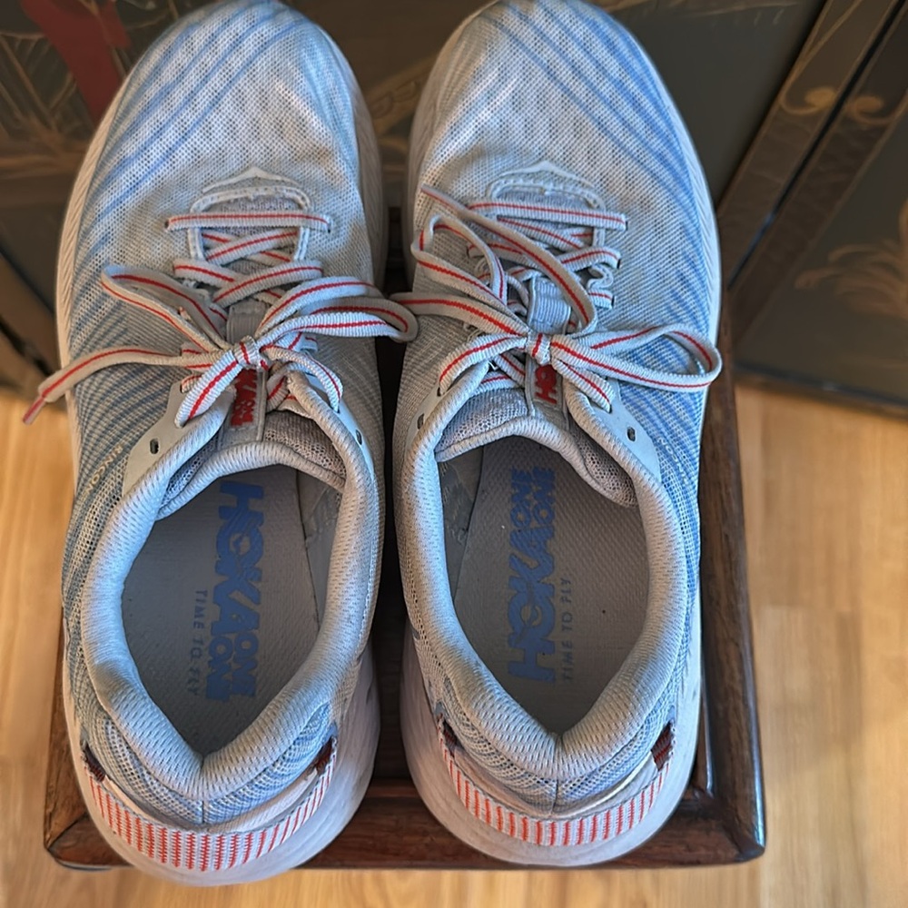 HOKA One One Womens 7.5 Running Shoe Placid Blue Plein Air Rincon 1102875 *523 - Picture 5 of 12